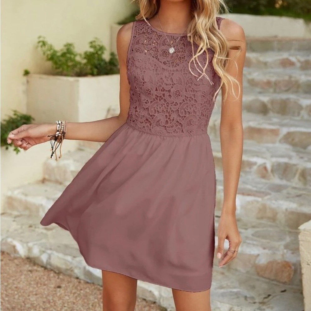 Dusky pink summer dress